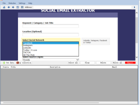 Social Email Extractor 社交电子邮件批量提取器 支持Tiktok Facebook linkedin 等平台
