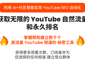 Tuberank Jeet 6 最新Youtube优化和排名工具 支持上传视频和AI智能优化