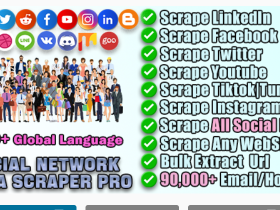 Social Network Data Scraper Pro |社交网络数据抓取器专业版 批量搜刮邮箱和电话号码
