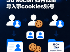 Su Social 使用教程之如何批量导入带Cookies的账号