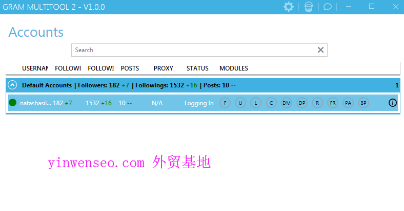最新Gram MultiTool 2 V1.0 instagram营销软件加粉点赞发帖-Gmt2包升级