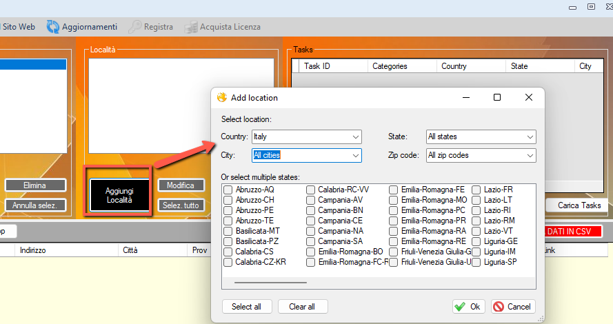 PG EXTRACTOR 意大利黄页目录 PagineGialle.it 电话邮箱数据抓取工具-图片3