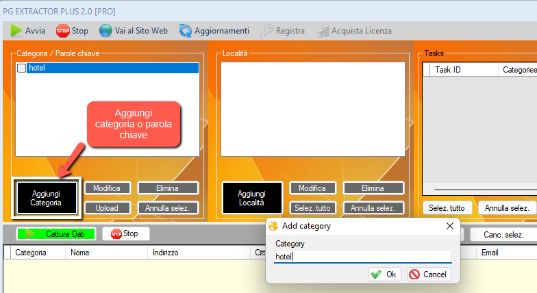 PG EXTRACTOR 意大利黄页目录 PagineGialle.it 电话邮箱数据抓取工具-图片2