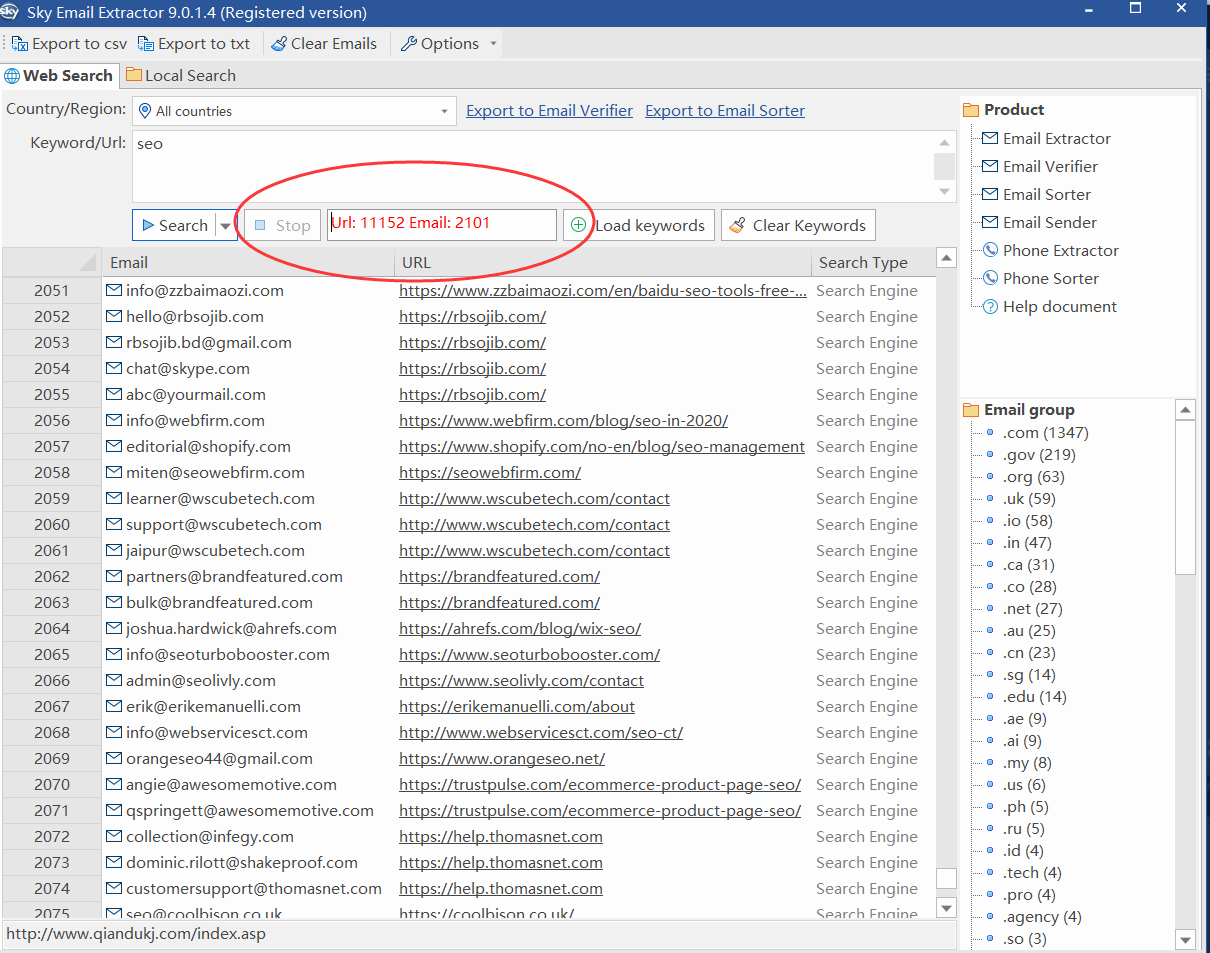 Sky Email Extractor 最新邮箱采集软件 – 外贸开发\邮件营销高效获客工具-图片1